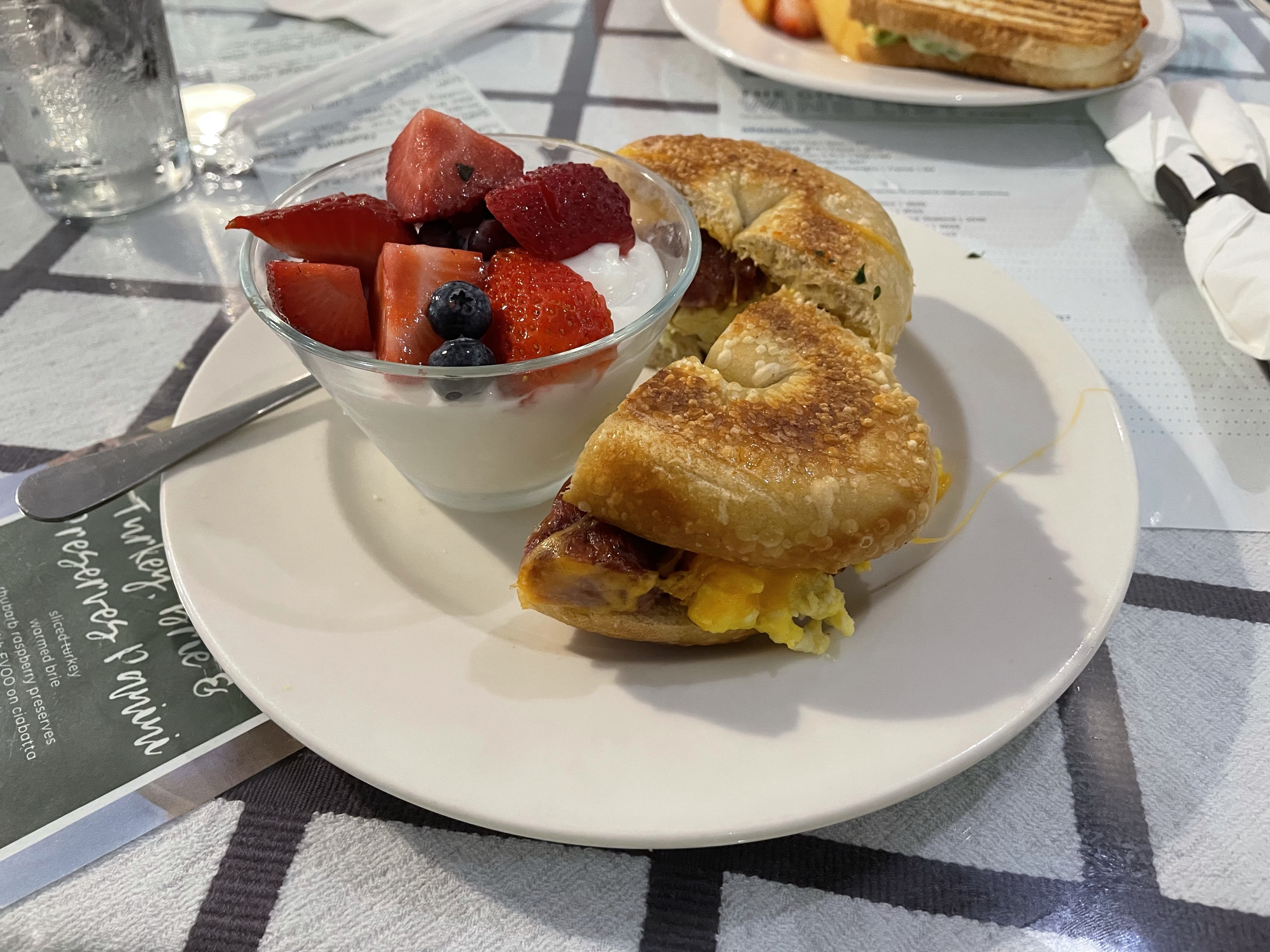 Egg and Cheese Bagel at The Gourmet Shop in Columbia, SC